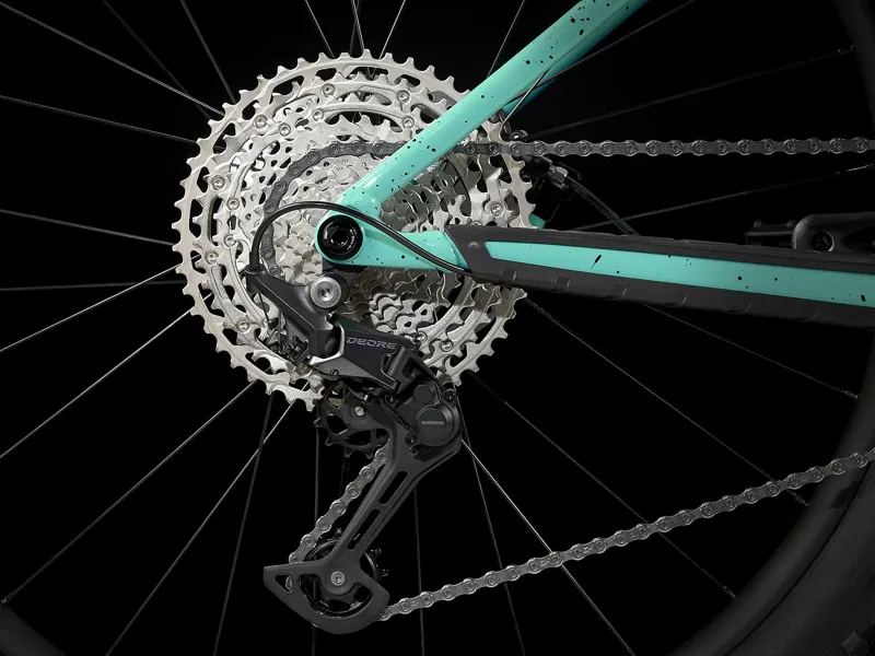 TREK Roscoe 7 Hardtail Mountain Bike in Miami Green and Trek Black-1